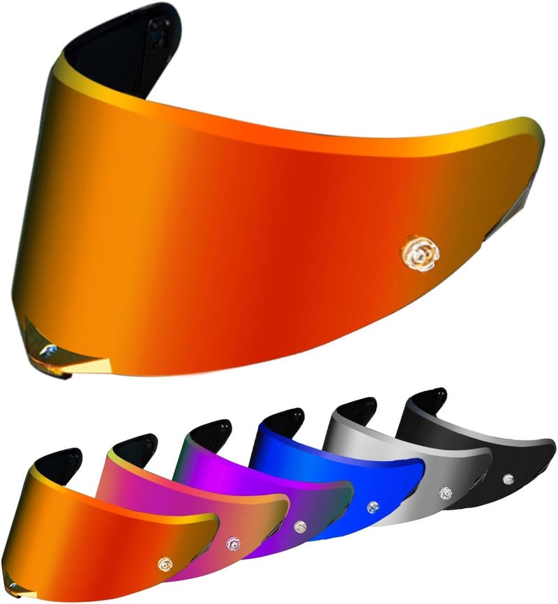 psler Pista GP RR visor - Pista Helmet Visor Motorcycle Face Shield Replacement for Pista GPR CORSA-R Pista GPRR RACE 3,Deep Gold Red - Image 1